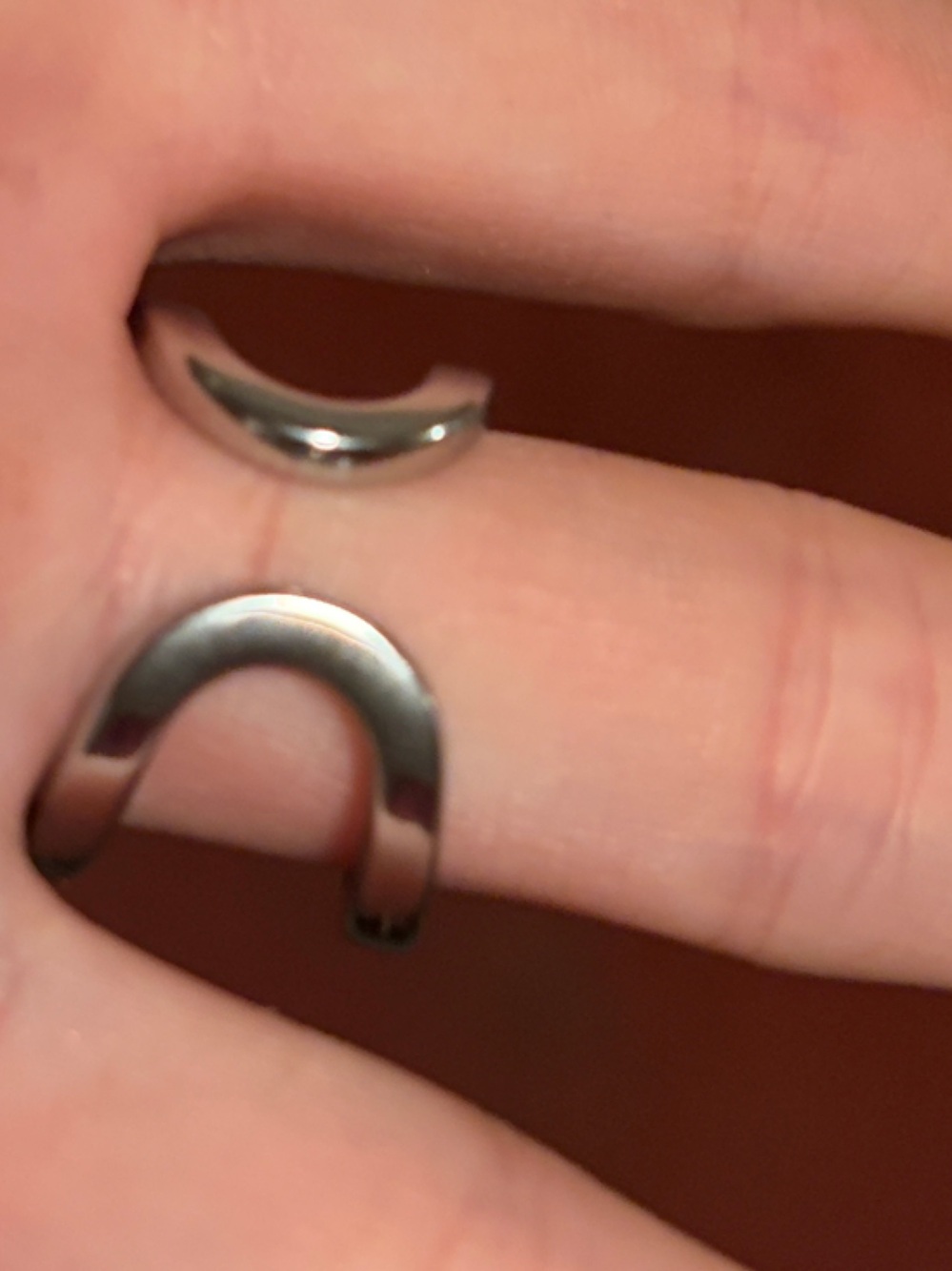 🔗 (SIZE 6.5) CC open metal cuff RING 💅 - Picture 8 of 16
